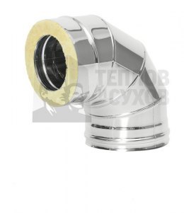 Отвод Термо 87* ОТ-Р 444-0.5/304-0.5 D130/190 с хомутом